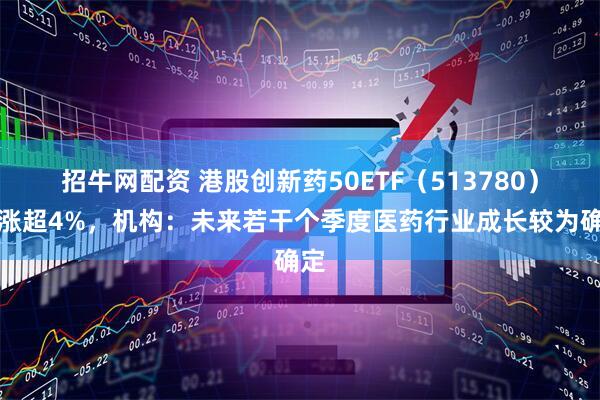 招牛网配资 港股创新药50ETF（513780）大涨超4%，机构：未来若干个季度医药行业成长较为确定